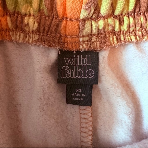 Wild Fable Hawaiian Pull On Shorts Orange Sz XS - Picture 2 of 4